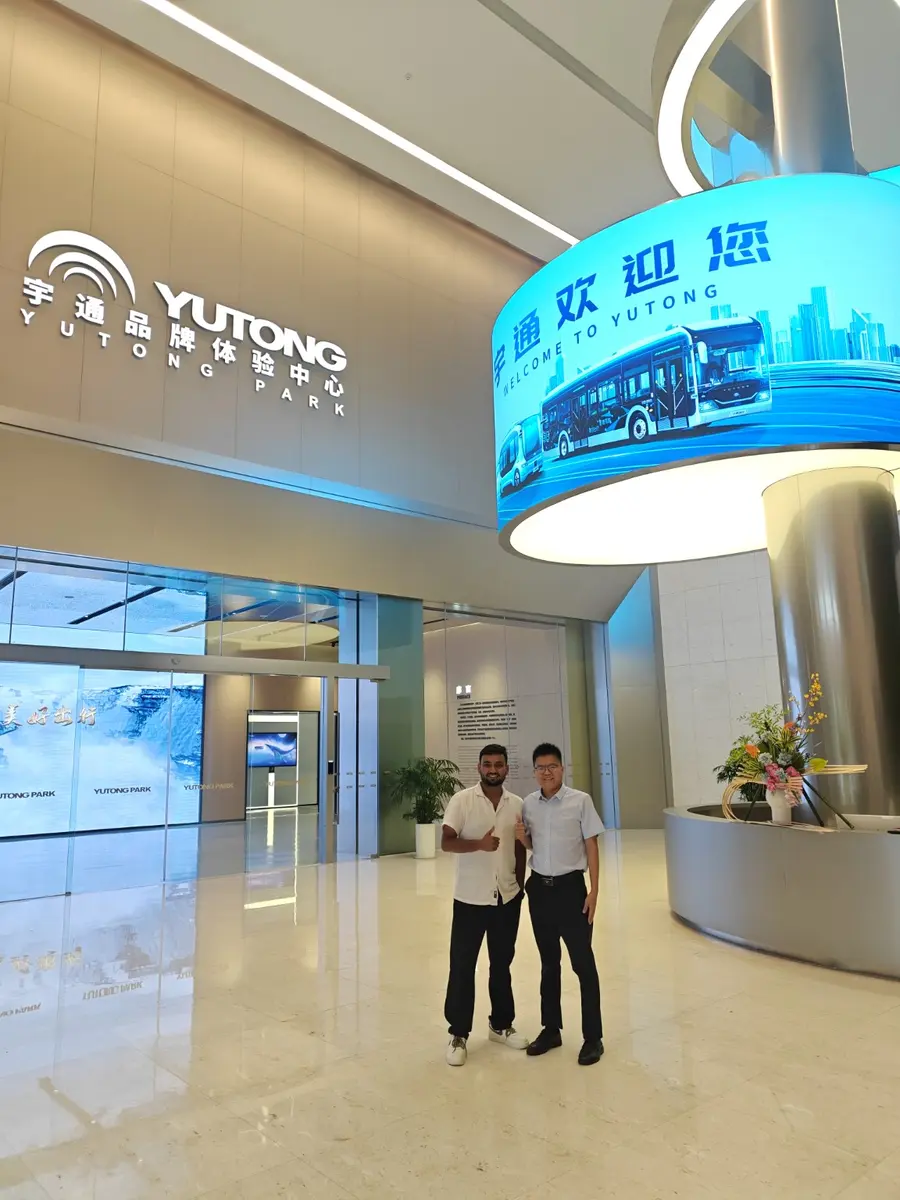 Lumbini International Trading representative during a company visit in China